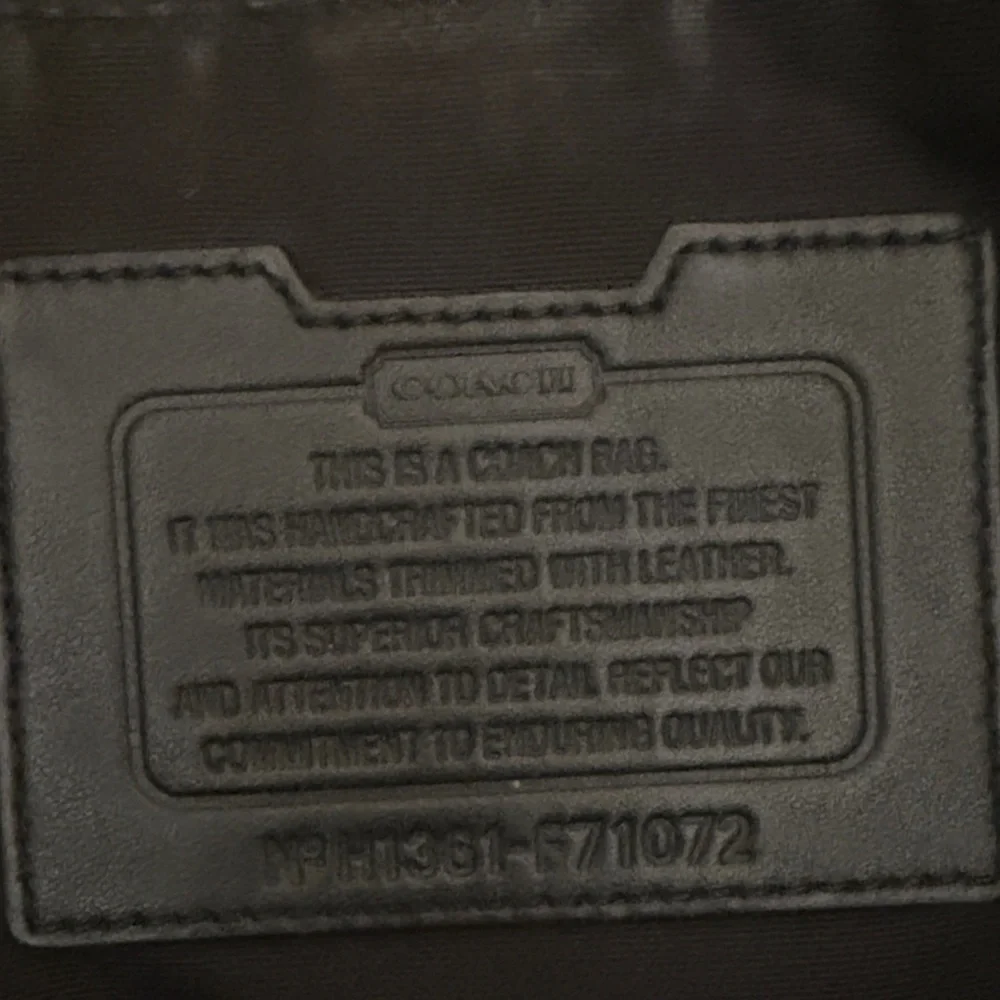 Coach Gray Plaid Men's Briefcase